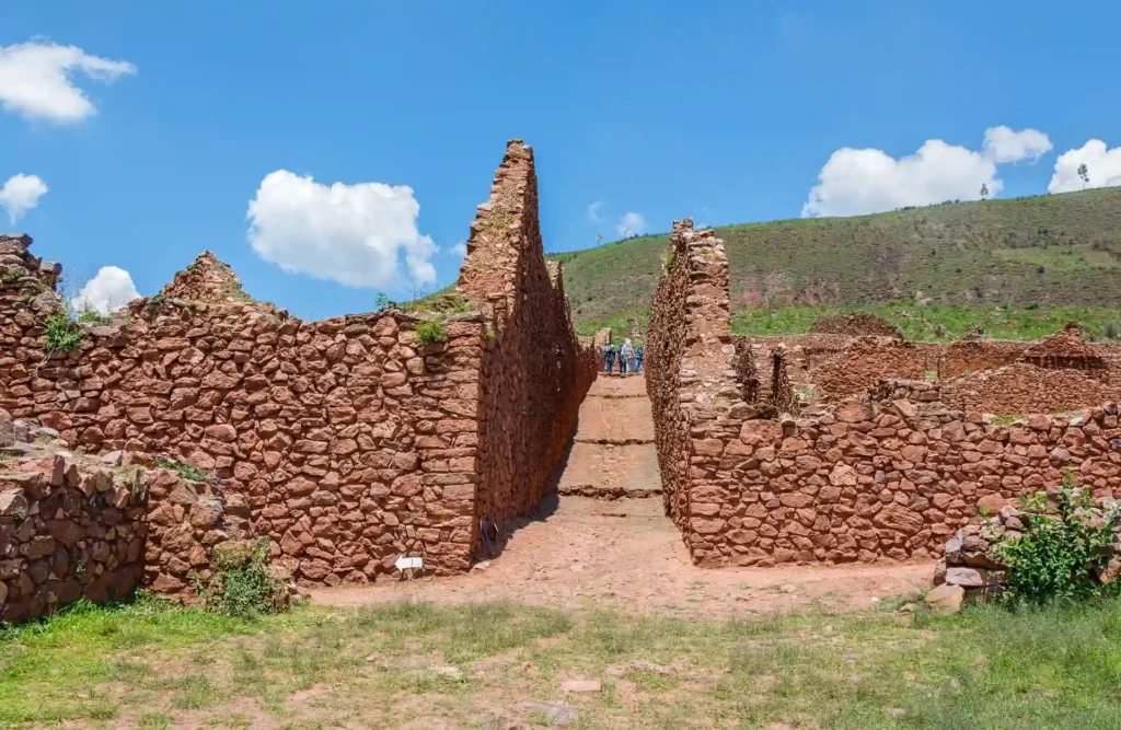 One of the many restored streets found in Pikillacta's archaeological site.