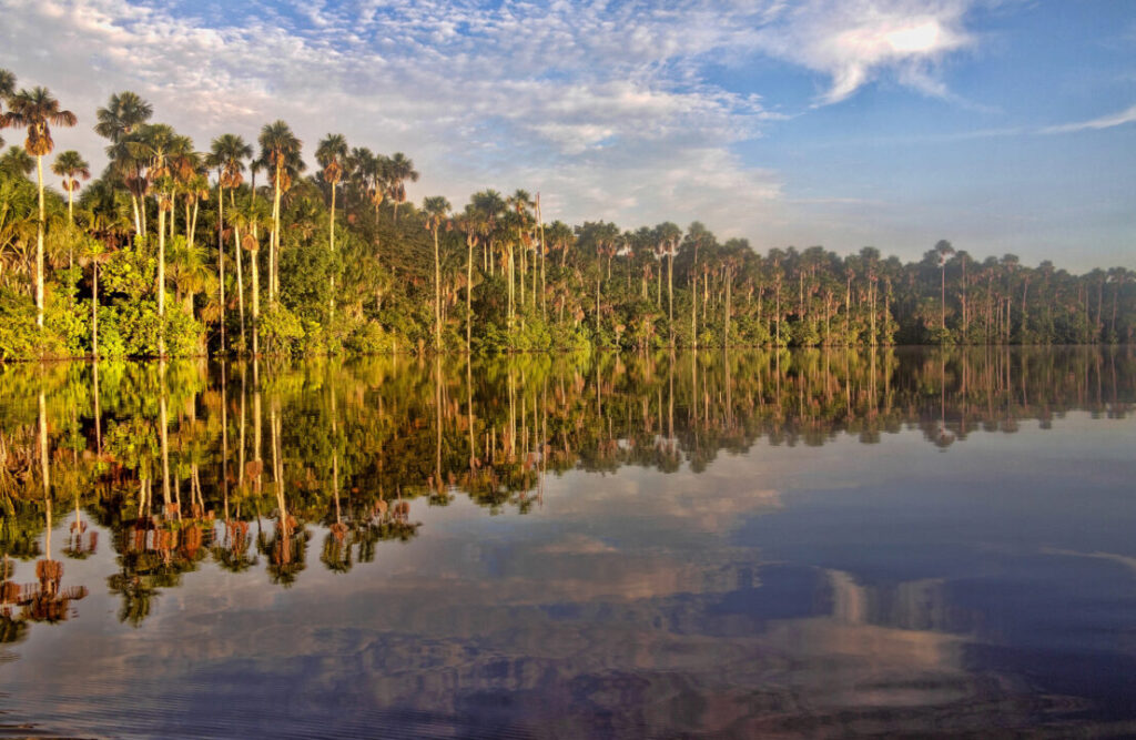 The Lake Sandoval before the sun sets