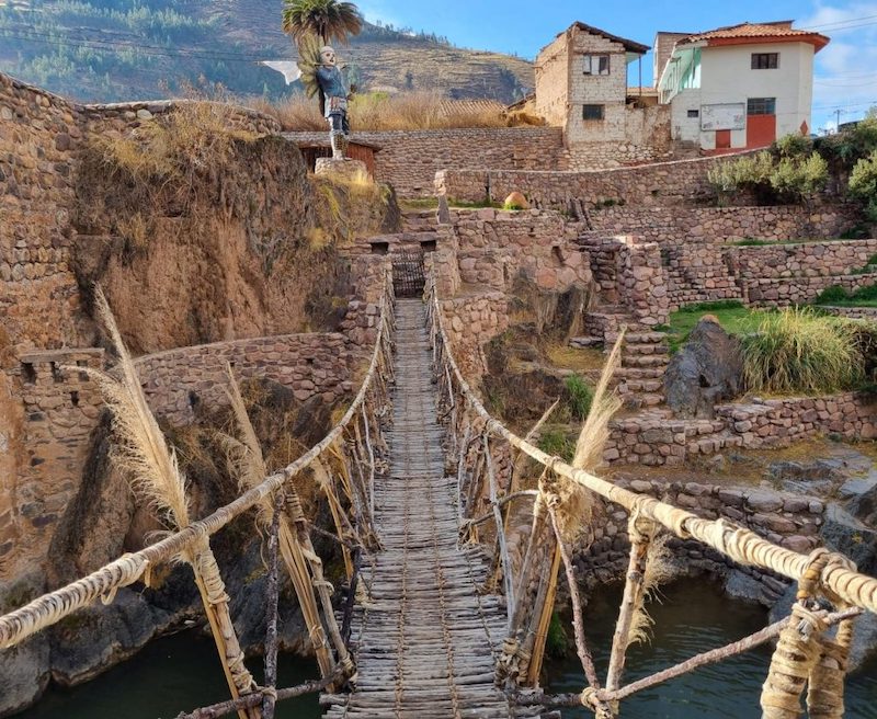 Checacupe beholds three bridges that show the evolution of Peruvian society by the pathings that crossed it.